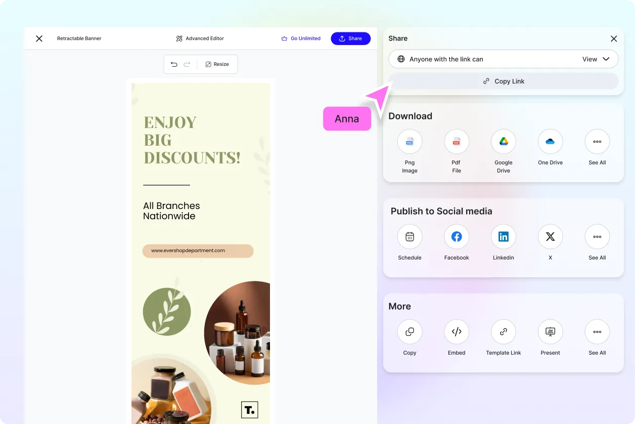 Free AI Retractable Banner Generator, Free Retractable Banner Maker Online